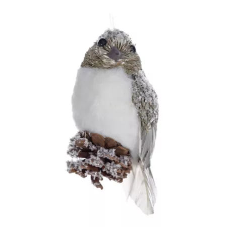 Melrose International Sisal Bird Ornament (Set of 12) Christmas Ornaments & Tree Toppers