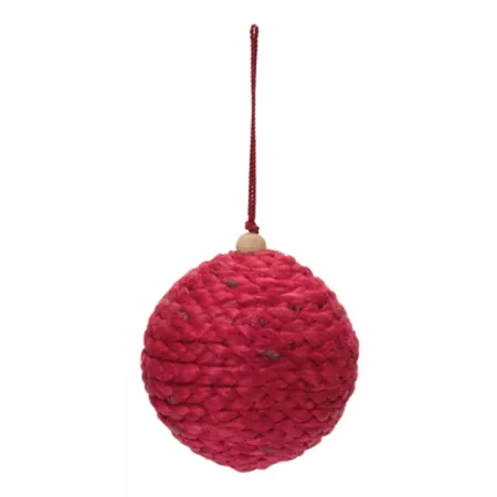 Melrose International Jute Ball Ornament (Set of 4) Christmas Ornaments & Tree Toppers