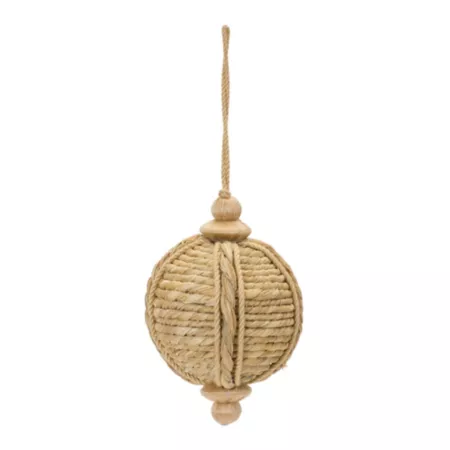 Melrose International Jute Onion Ornament (Set of 6) Christmas Ornaments & Tree Toppers