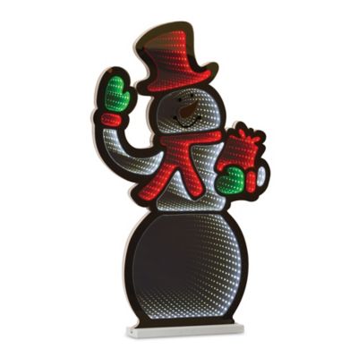 Melrose International Snowman Infinity Light Display 29.5 in. H