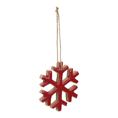 Image showing Wood Snowflake Ornament (Set of 12)