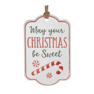 Image showing  Holiday Sentiment Tag Ornament (Set of 12)