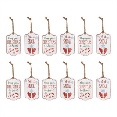 Image showing  Holiday Sentiment Tag Ornament (Set of 12)