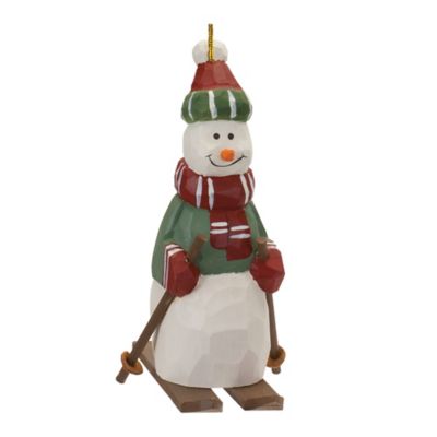 Melrose InternationalSnowman on Skis Ornament (Set of 6)