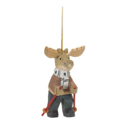 Image showing  Moose on Skis Ornament (Set of 6)