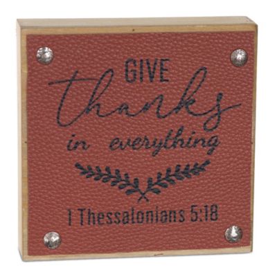 Image showing  Give Thanks Harvest Sign (Set of 6)