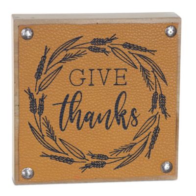 Image showing  Give Thanks Harvest Sign (Set of 6)