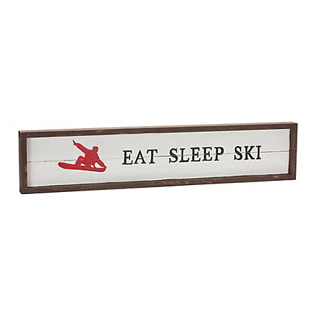 Melrose International Eat Sleep Ski Sign 23 in. L