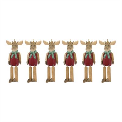 Image showing  Dangle Moose Ornament (Set of 6)