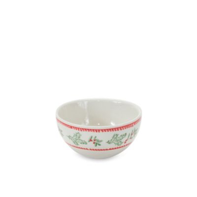 Image showing  Stoneware Mistletoe Bowl (Set of 3)