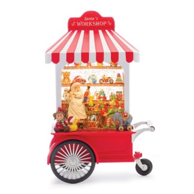 Melrose International LED Snow Globe Santa's Workshop Stand 10.75 in. H