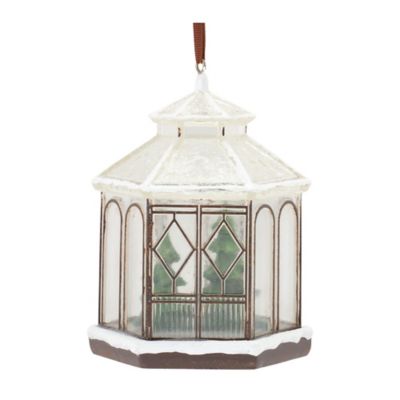 Melrose International Winter Gazebo Ornament (Set of 4)