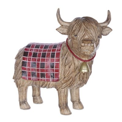 Image showing  Highland Cow Winter Figurine (Set of 2)