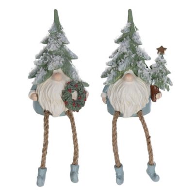 Melrose InternationalPine Tree Gnome Shelf Sitter Figurine (Set of 6)