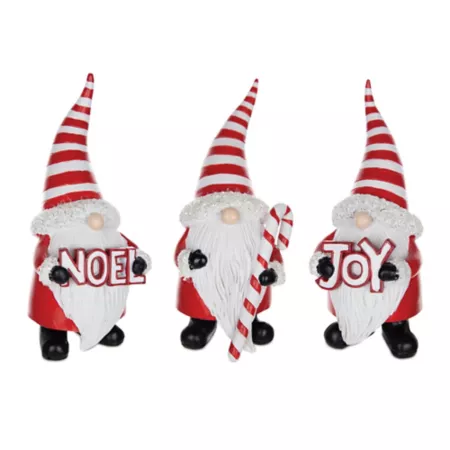 Melrose InternationalSanta Gnome Figurine (Set of 3) Christmas Kitchen & Tabletop Decor