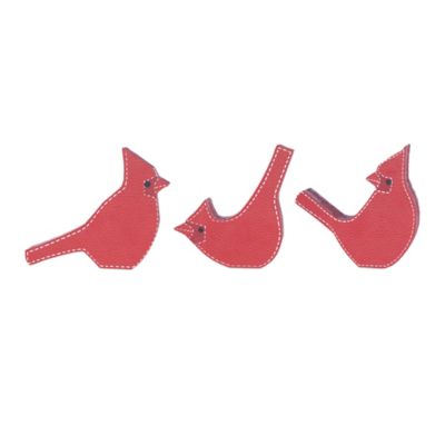 Melrose International Cardinal Bird Shelf Sitter (Set of 3)