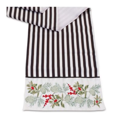 Image showing  Striped Holiday Table Runner 72 in. L