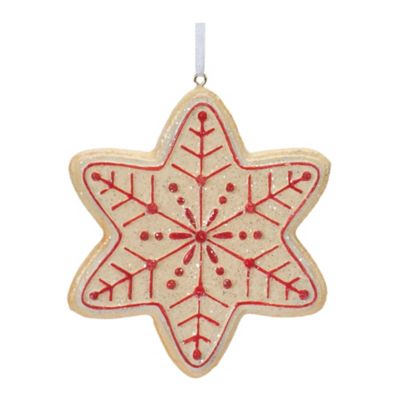 Image showing  Gingerbread Snowflake Cookie Ornament (Set of 12)