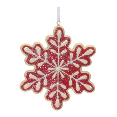 Image showing  Gingerbread Snowflake Cookie Ornament (Set of 12)
