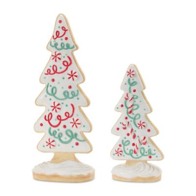 Melrose International Gingerbread Holiday Tree (Set of 2)
