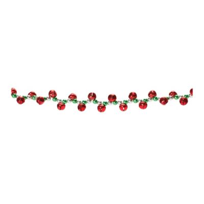 Melrose International Sleigh Bell String Garland (Set of 2)