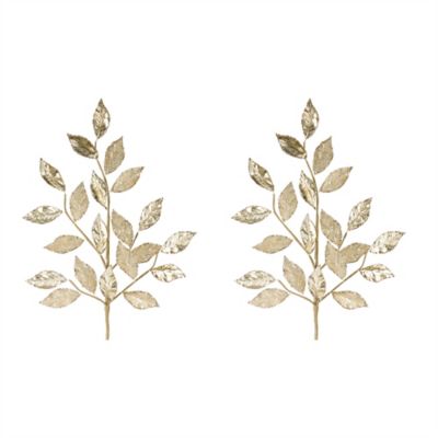 Image showing  Glittered Leaf Spray (Set of 2)