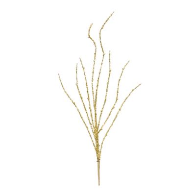 Melrose International Gold Tinsel Branch (Set of 12)