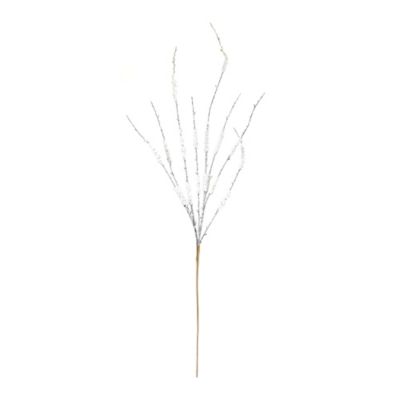 Melrose International Flocked Tinsel Branch (Set of 12)