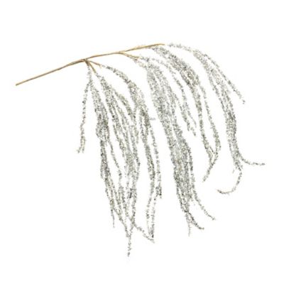 Melrose International Hanging Tinsel Branch (Set of 2)