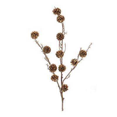 Melrose International Pine Cone Twig Spray (Set of 2)