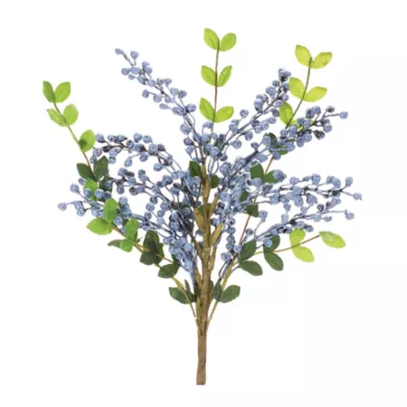 Melrose International Blue Berry Leaf Spray (Set of 6) Artificial Christmas Plants