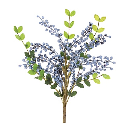 Melrose International Blue Berry Leaf Spray (Set of 6)