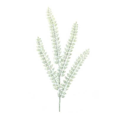 Melrose International Glittered Fern Spray (Set of 24)