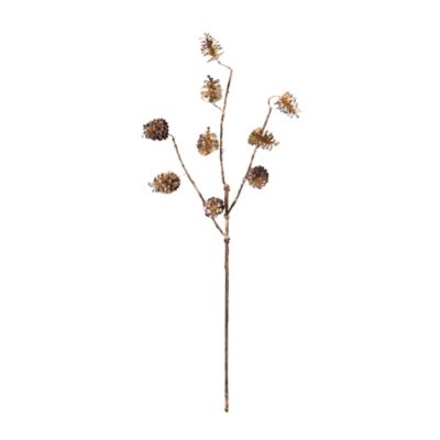 Image showing  Pine Cone Spray (Set of 12), brown