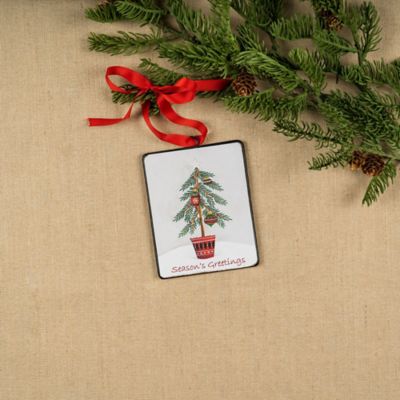 Image showing  Seasons Greetings Pine Tree Ornament (Set of 12)