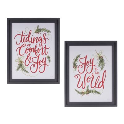 Melrose International Framed Sentiment Sign, Set of 2