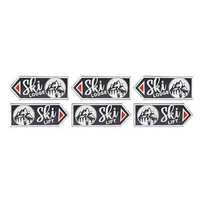 Image showing  Ski Lift Lodge Sign (Set of 6)