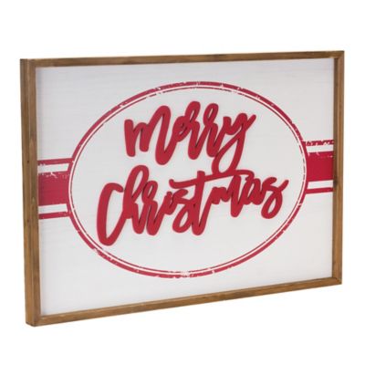 Melrose InternationalWood Merry Christmas Sign 27.5 in. L