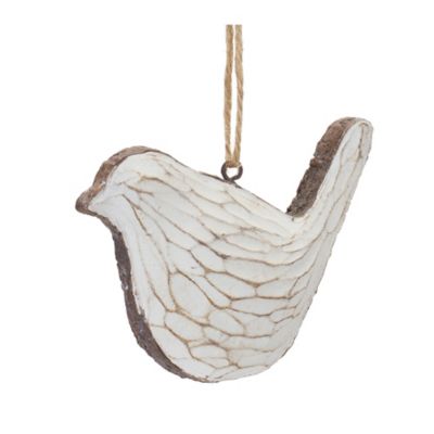 Image showing  Carved Bird Ornament (Set of 12)
