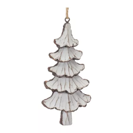 Melrose International Carved Pine Ornament (Set of 12) Christmas Ornaments & Tree Toppers