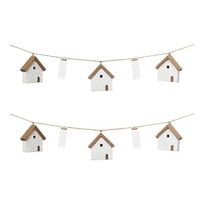 Image showing  House and Tube Vase String Garland, Set of 2