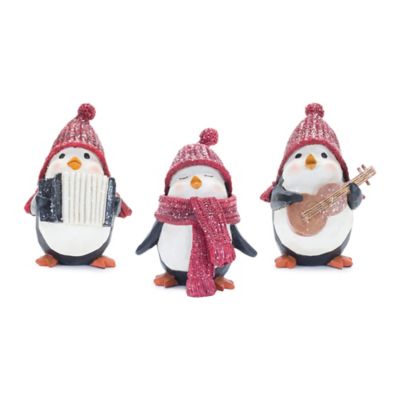 Melrose International Musical Penguin Figurine (Set of 3)
