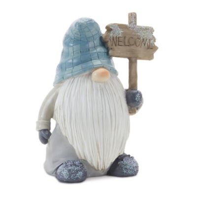 Image showing  Winter Gnome Figurines, 5.75 in./5.5 in., Blue/Gray, 6 pc.