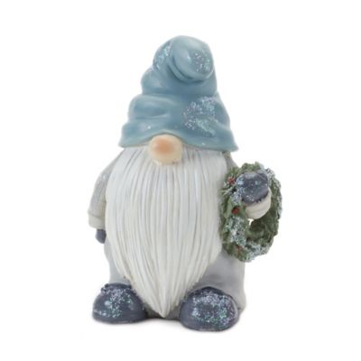 Image showing  Winter Gnome Figurines, 5.75 in./5.5 in., Blue/Gray, 6 pc.