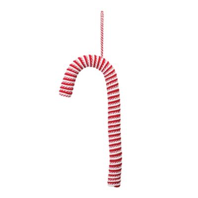 Image showing  Fabric Candy Cane Ornament (Set of 6)