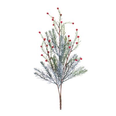 Melrose International Pine Spray (Set of 12), Berry