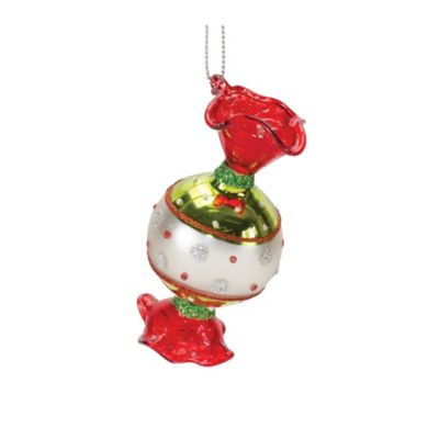 Image showing  Glass Wrapped Candy Ornament (Set of 12)
