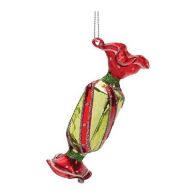 Image showing  Glass Wrapped Candy Ornament (Set of 12)