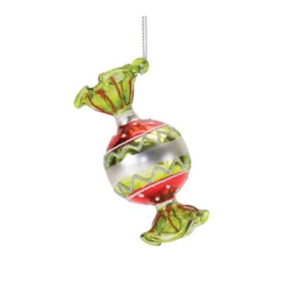 Image showing  Glass Wrapped Candy Ornament (Set of 12)