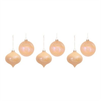 Image showing  Irredescent Glass Ornament (Set of 6)
